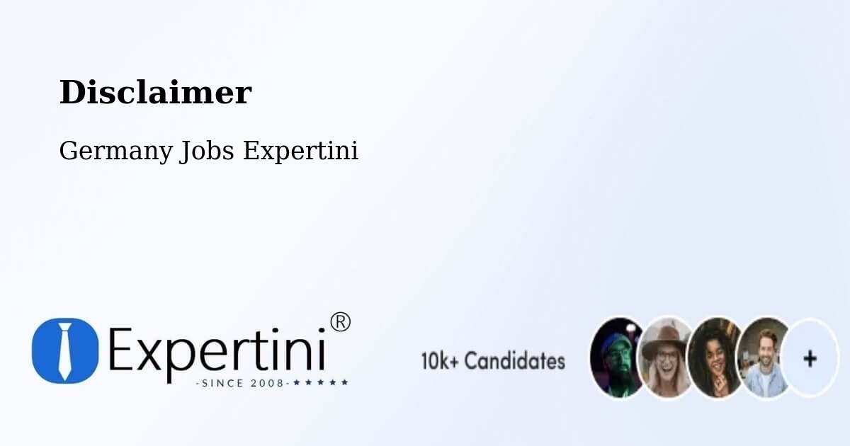 Disclaimer – Badenweiler - Germany Jobs Expertini